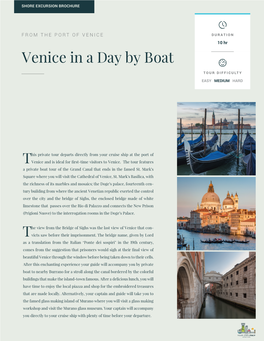 Venice in a Day by Boat
