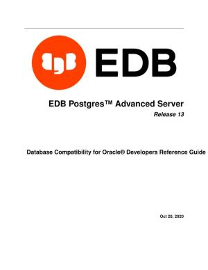 EDB Postgres™ Advanced Server Release 13