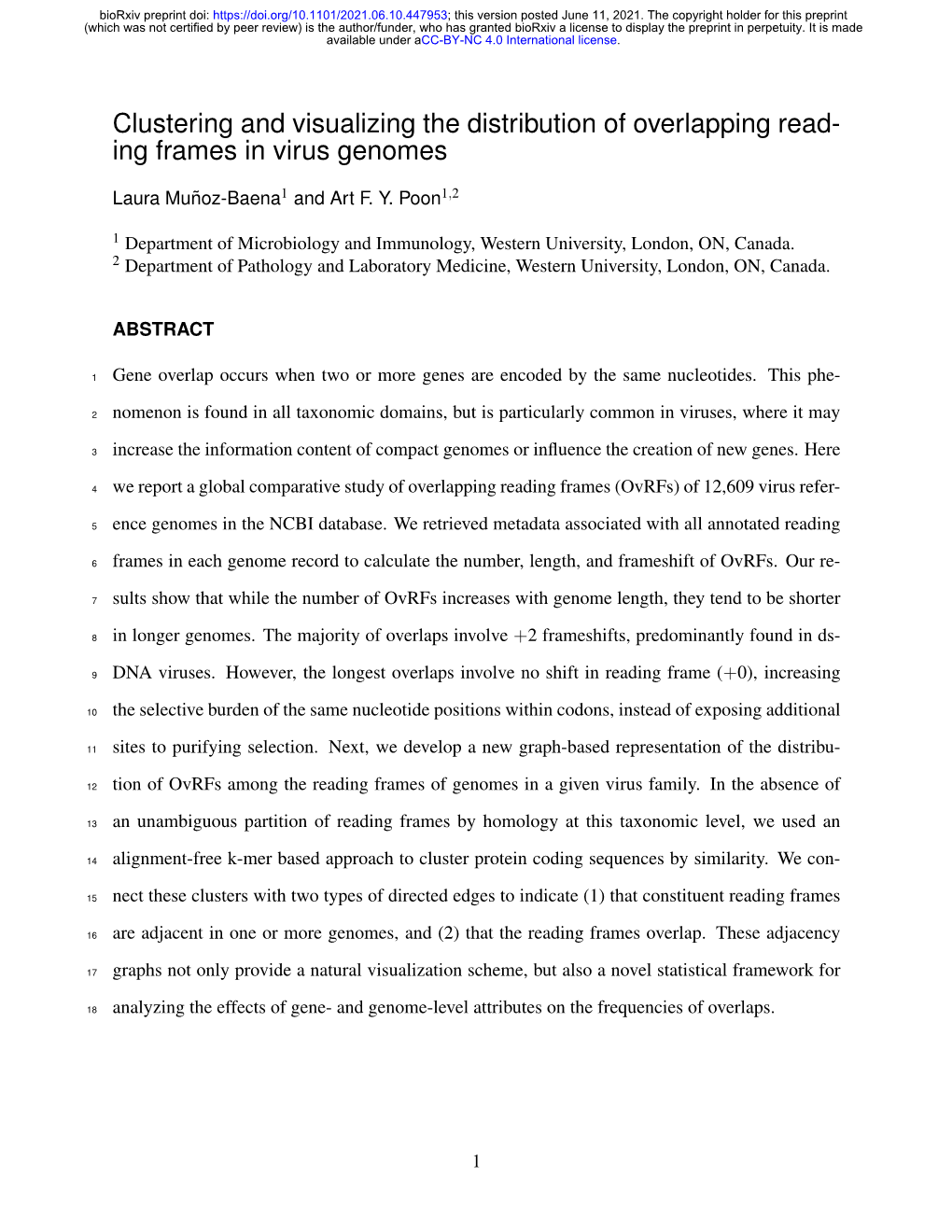 Clustering and Visualizing the Distribution of Overlapping Reading