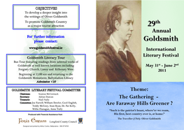 Goldsmith Festival 2013 Brochure