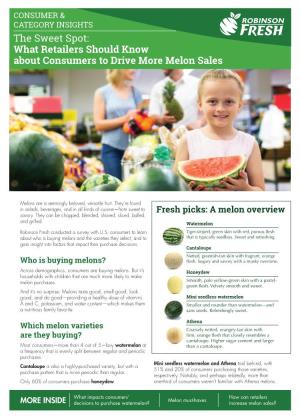 What Retailers Should Know About Consumers to Drive More Melon Sales