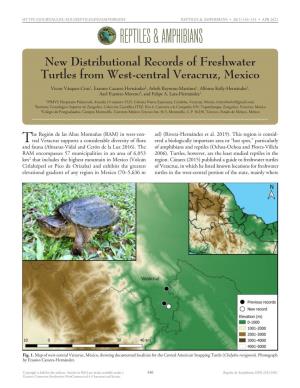 New Distributional Records of Freshwater Turtles