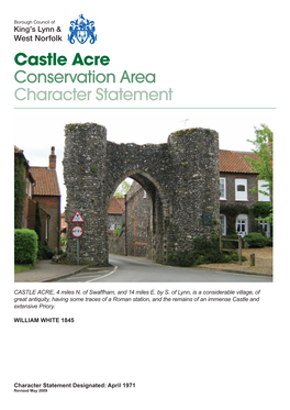 830-182 Castle Acre Conservation Area.Indd