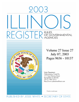 2003 Illinois Register