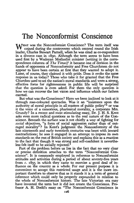 The Nonconformist Conscience