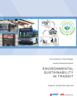 Environmental Sustainability in Transit