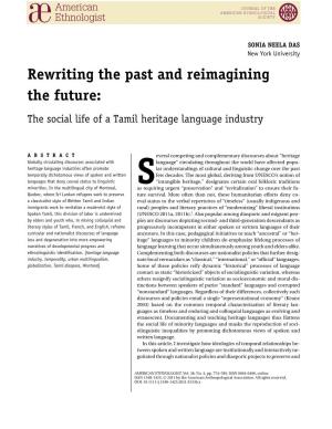 The Social Life of a Tamil Heritage Language Industry