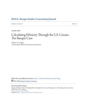 Calculating Ethnicity Through the U.S. Census: the Basque Case