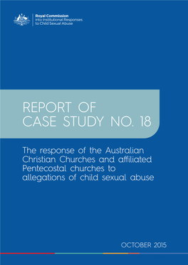Report of Case Study No. 18