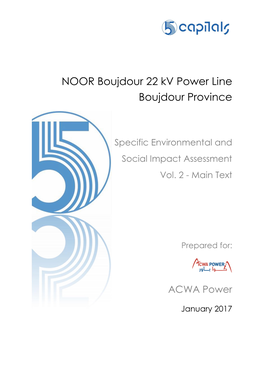 NOOR Boujdour 22 Kv Power Line Boujdour Province