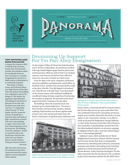 Drumming up Support for Tin Pan Alley Designation