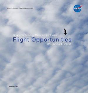 Flight Opportunities 2013 Annual Report