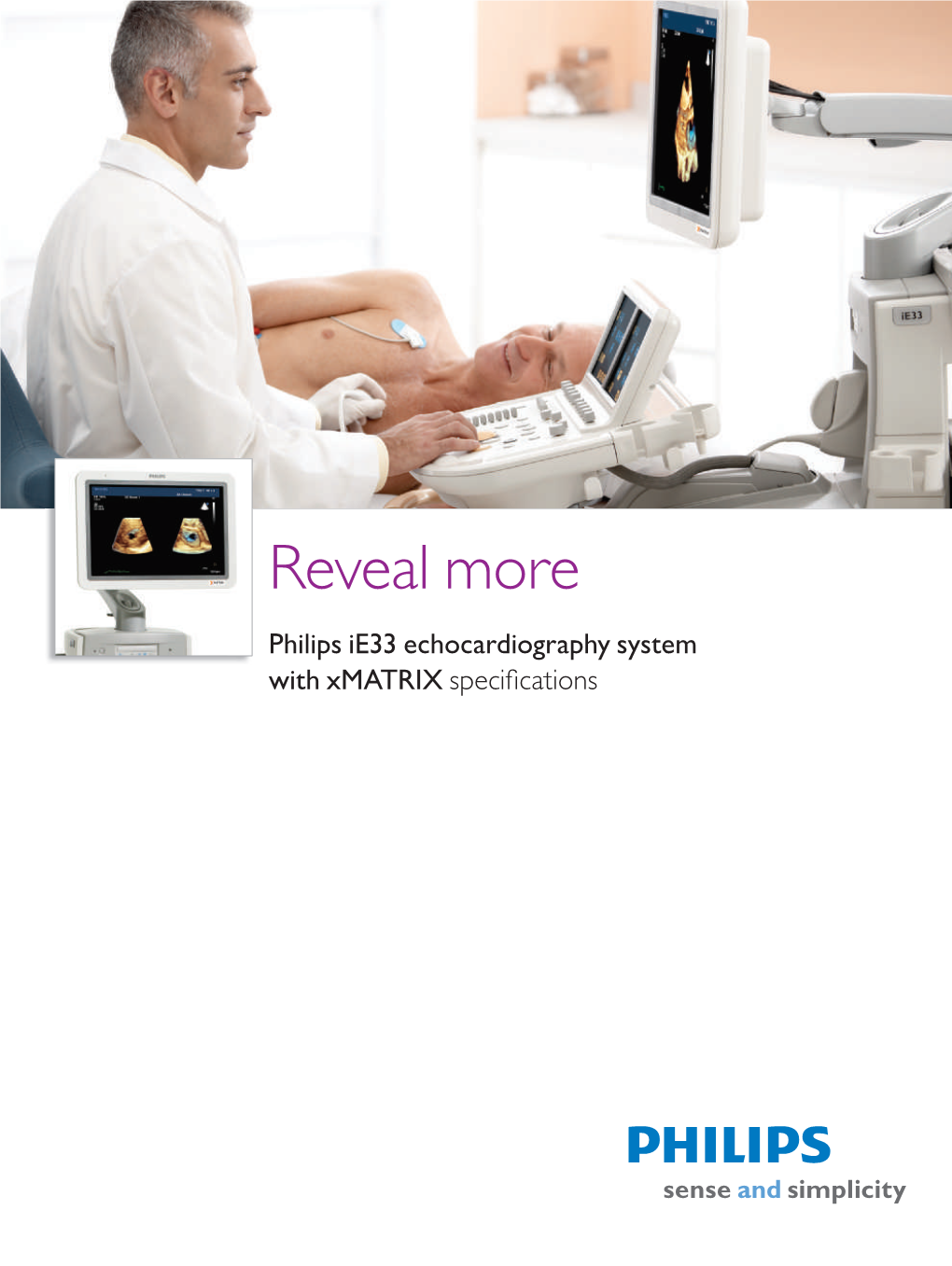 Reveal More Philips Ie33 Echocardiography System with Xmatrix Specifi Cations