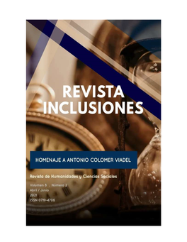 Revista Inclusiones Issn 0719-4706 Volumen 8 – Número 2 – Abril/Junio 2021