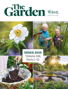 RHS the Garden Magazine Index 2019