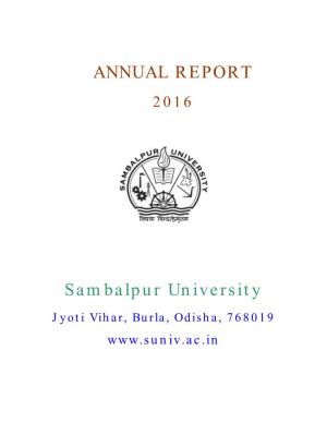 ANNUAL REPORT Sambalpur University