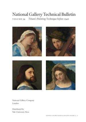 Titian's Painting Techniques Before 1540