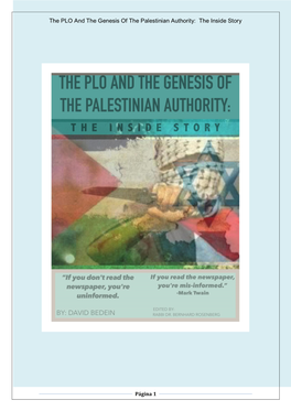 The PLO and the Genesis of the Palestinian Authority: the Inside Story