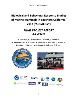 Socal 12 Final Report