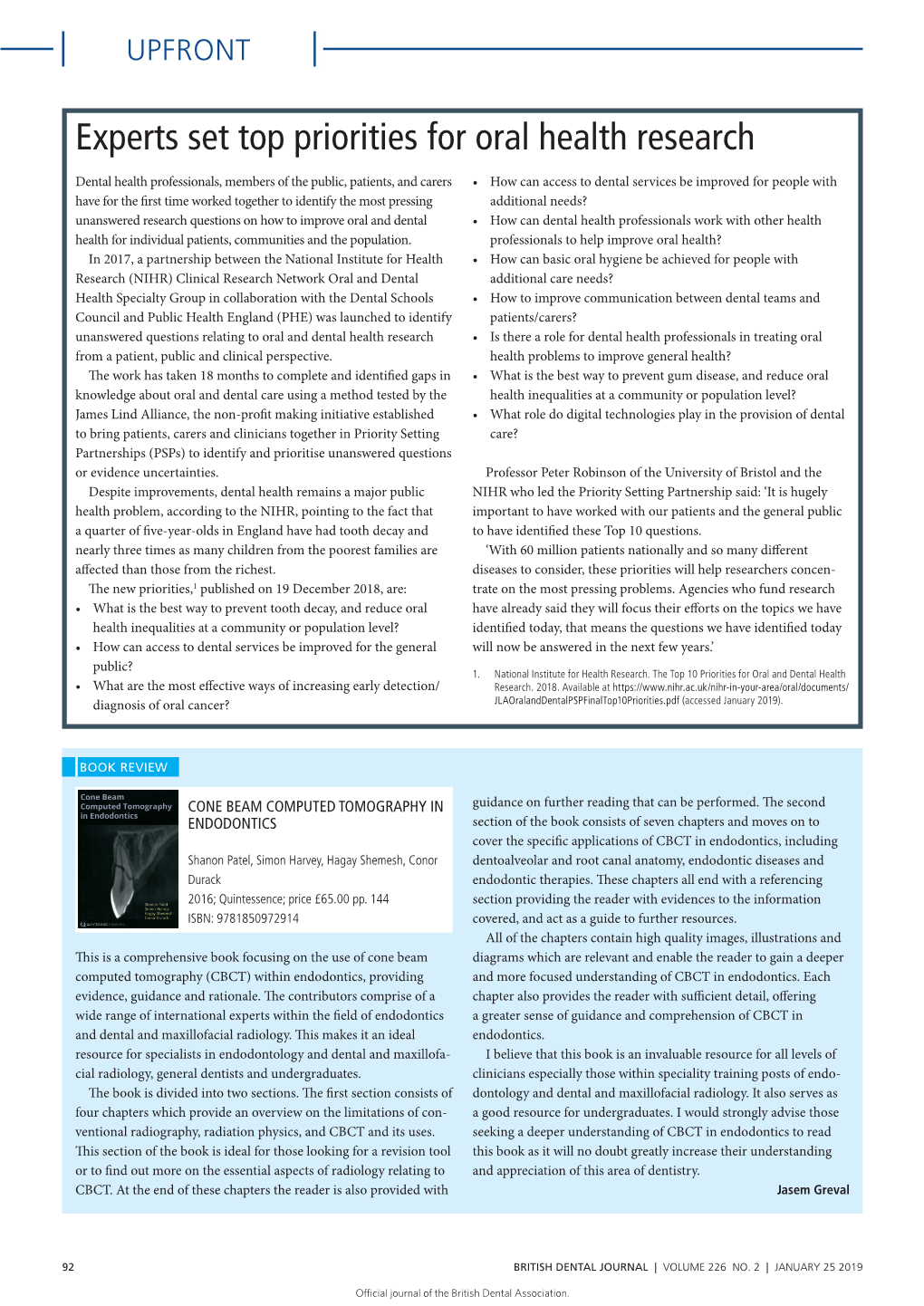 Cone Beam Computed Tomography in Endodontics