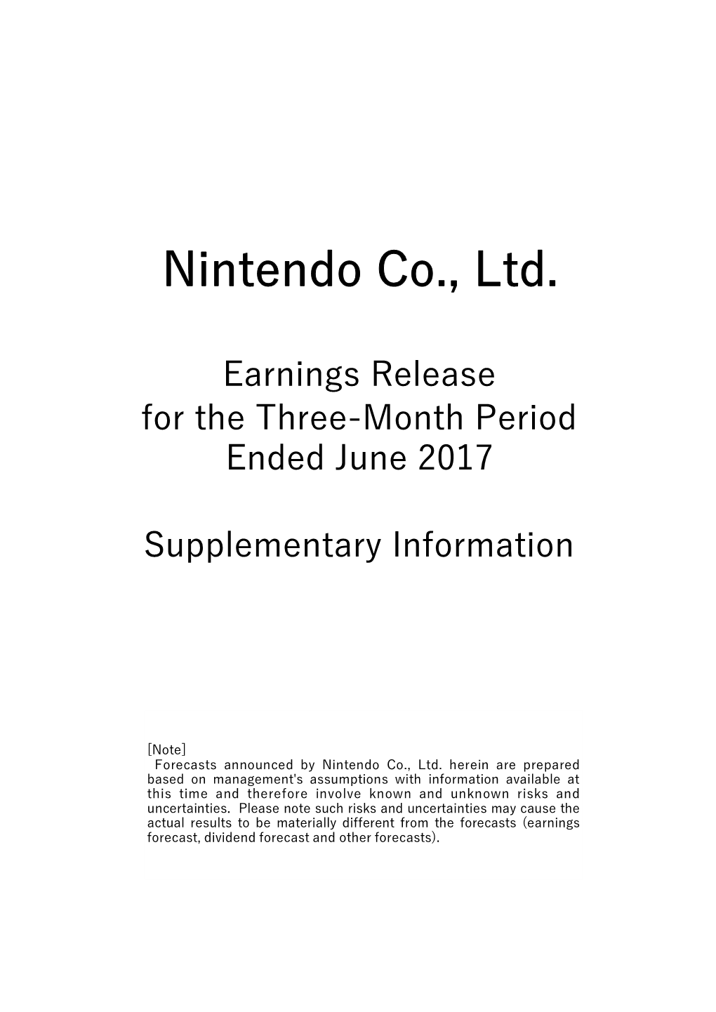 Nintendo Co., Ltd