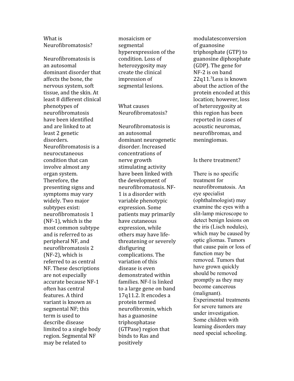 What Is Neurofibromatosis