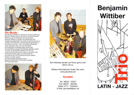 Benjamin Wittiber Trio Info.Pdf
