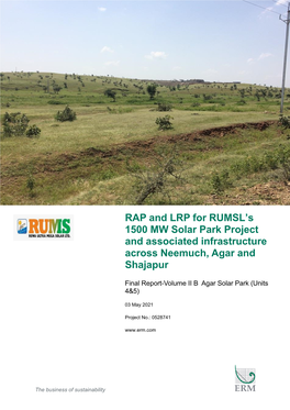 RAP & LRP for Agar Solar Park