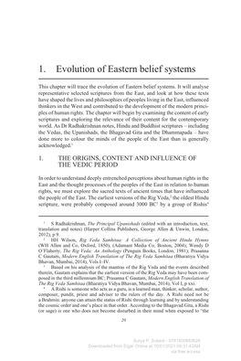 1. Evolution of Eastern Belief Systems