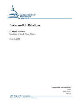 Pakistan-U.S. Relations: a Summary