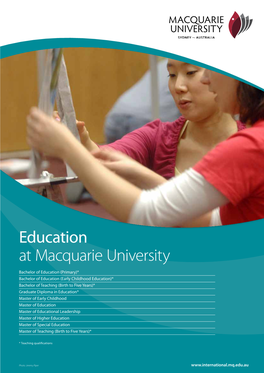 Education at Macquarie University