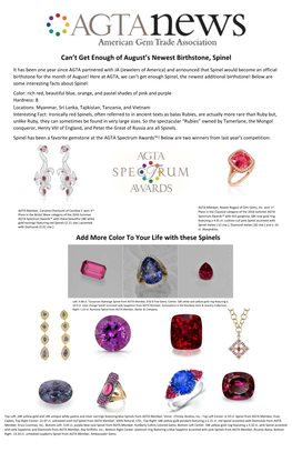 Add More Color to Your Life with These Spinels Can't Get Enough Of