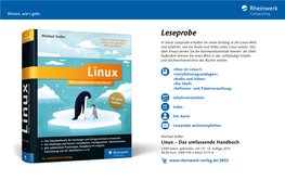 Linux – Das Umfassende Handbuch 1.430 Seiten, Gebunden, Mit CD, 14