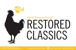 Download Here Our Restored Classics Catalog