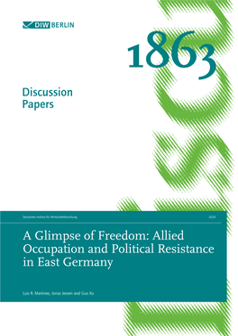Allied Occupation and Political Resistance in East Germany
