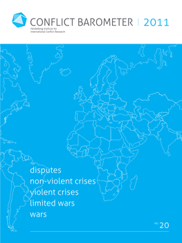 Disputes Non-Violent Crises Violent Crises Limited Wars Wars 20