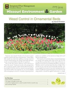 Missouri Environment and Garden Newsletter, June 2016