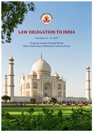 Law Delegation to India