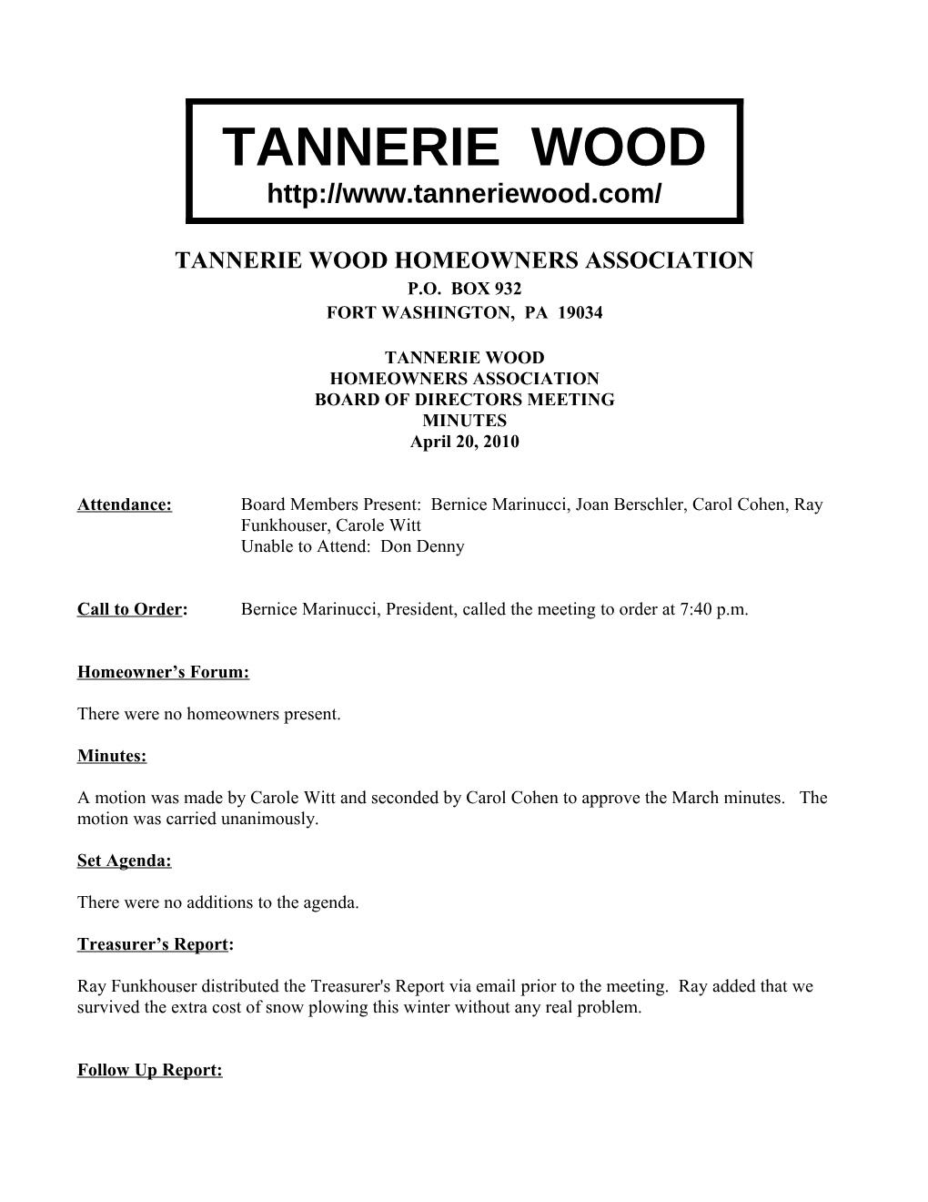 Tannerie Wood Homeowners Association s2