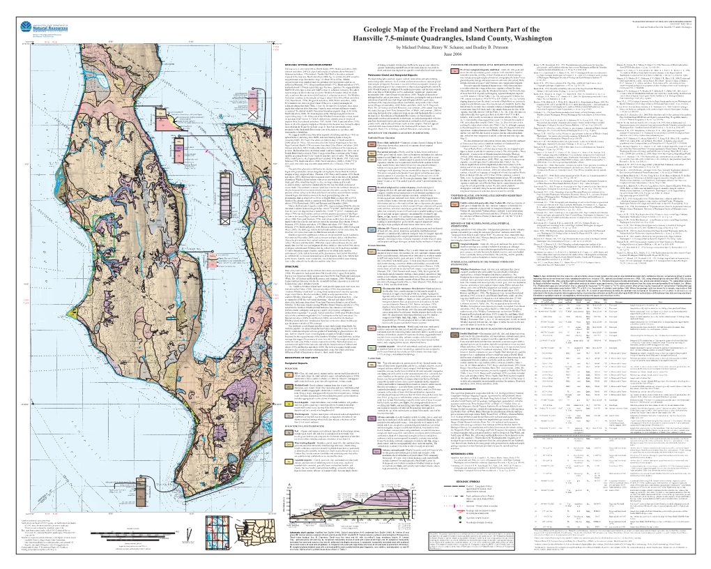 Geologic Map of the Freeland and Northern Part of the Hansville 7.5