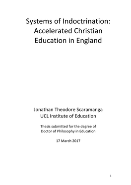Accelerated Christian Education in England