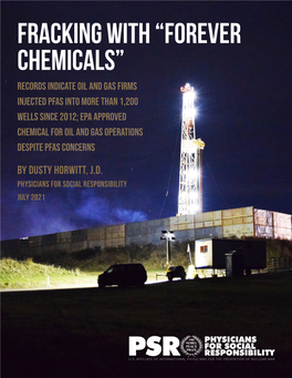 Fracking with “Forever Chemicals”