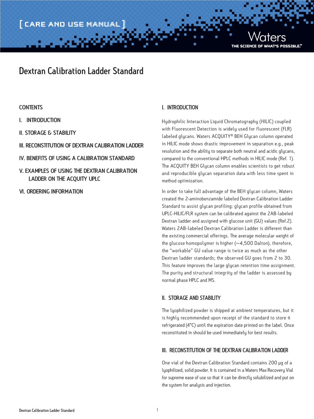 Dextran Calibration Ladder Standard