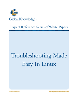 Troubleshooting Made Easy in Linux