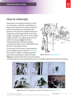 How to Rotoscope