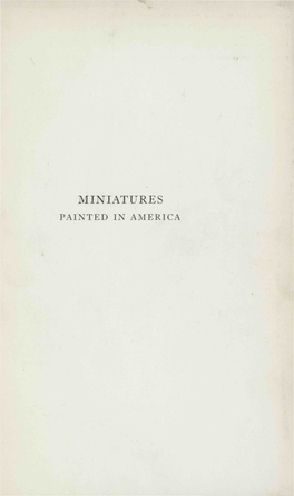 MINIATURES PAINTED in AMERICA R