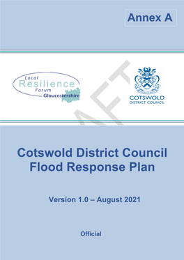 Cotswold District Council Flood Response Plan