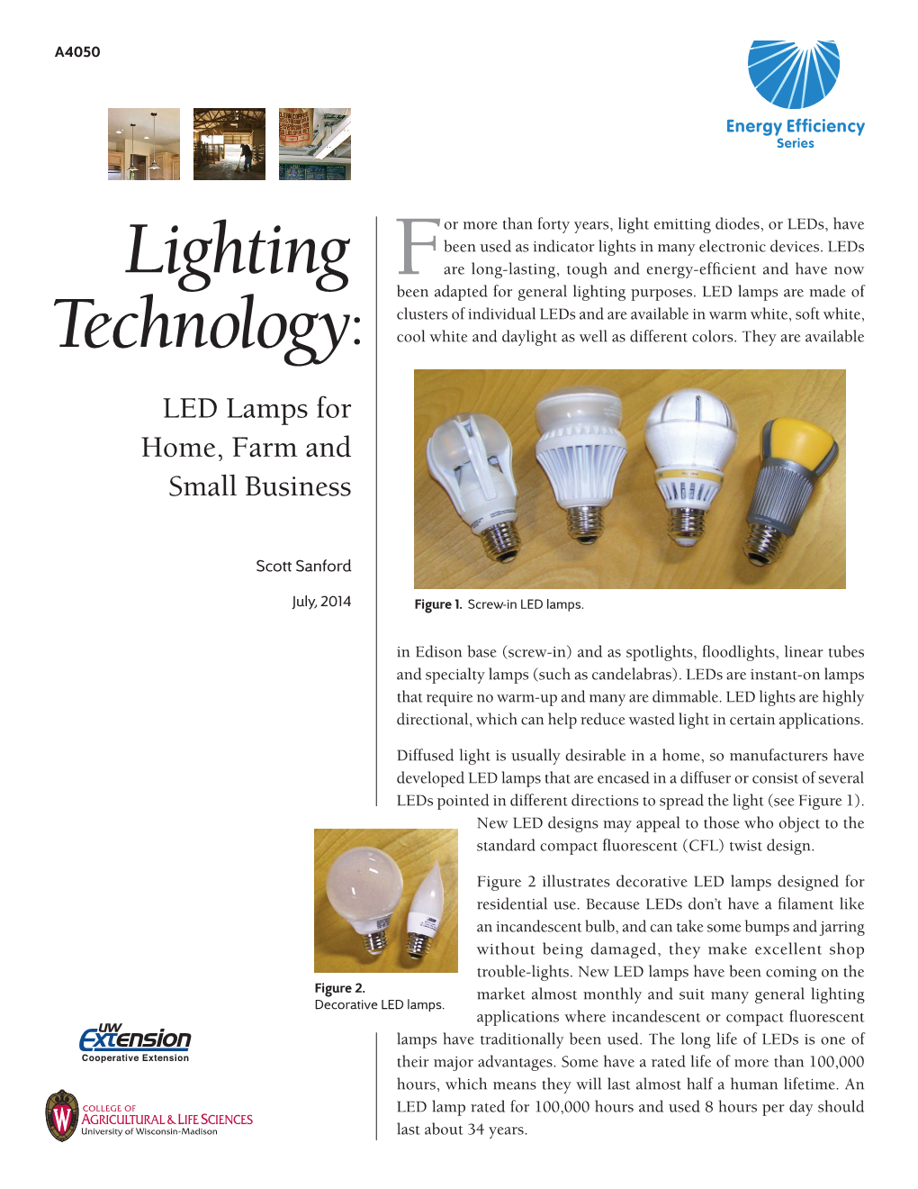 Lighting Technology: LED Lamps for Home, Farm and Small Business Energy Efficiency Series