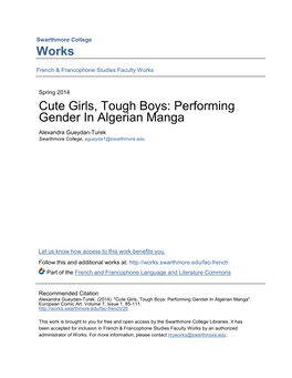 Cute Girls, Tough Boys: Performing Gender in Algerian Manga