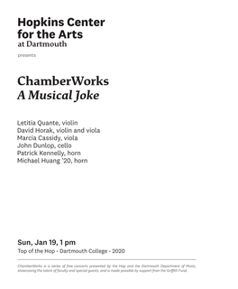 Chamberworks a Musical Joke